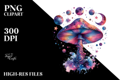 Magical Celestial Mushroom Tarot PNG Product Image 2