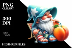 Detailed Digital Painting Pastel Beach Gnome Product Image 3