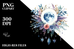 Vibrant Sublimation Moon and Stars Illustration Product Image 2