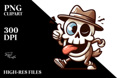 Goofy Animal Skull with Hat, PNG Product Image 2
