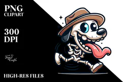 Goofy Animal Skull with Hat, PNG Product Image 2