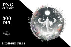 Simple Witch Digital Painting PNG Product Image 2