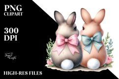Creative Bunnies, Back View, High-Res PNG Product Image 2