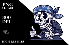 Dramatic Sass Skull PNG Product Image 2