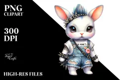 Cute Energetic Baby Rabbit, High-Res PNG Product Image 2
