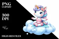 Baby Unicorn Yoga Instructor | Sublimation | Clipart Product Image 1