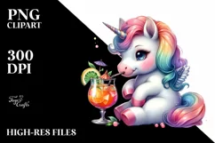 Colorful Baby Unicorn in Speakeasy Product Image 1