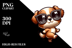 Cartoony Digital Puppy, PNG File Product Image 2