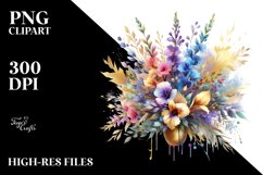 Colorfull Bouquet with Lobelia Splash | Sublimation | Product Image 3