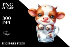 Smiling Highland Cow in , Transparent PNG Product Image 2