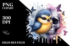 Cute Birds with Splashes, Transparent PNG Product Image 2