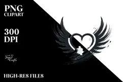 Heart with Wings, Transparent PNG Product Image 2