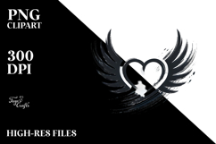 Heart with Wings, Transparent PNG Product Image 2