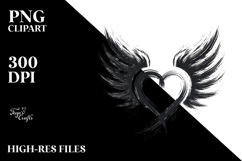 Heart with Wings, Transparent PNG Product Image 2