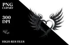 Heart with Wings, Transparent PNG Product Image 2