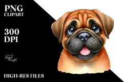 Happy Bullmastiff, Transparent PNG Product Image 2