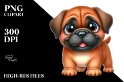 Happy Bullmastiff, Transparent PNG Product Image 2