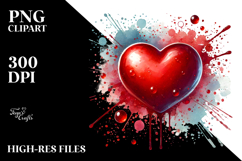 Red Heart, Transparent PNG Product Image 2