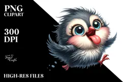 Quirky Bird with Sunglasses, Transparent PNG Product Image 2