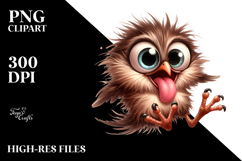 Quirky Bird with Sunglasses, Transparent PNG Product Image 2