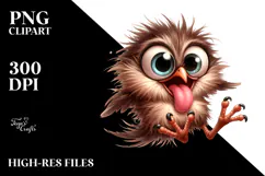 Quirky Bird with Sunglasses, Transparent PNG Product Image 2