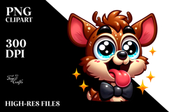 Sparkling Deer with Bow Tie PNG Product Image 2