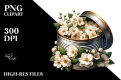 Sublimation Detailed Can Large Jasmine Clipart Product Image 1