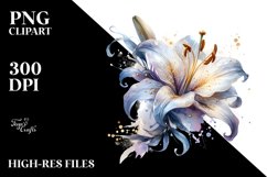 Watercolor Small Petals Clipart Product Image 3