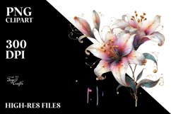 Watercolor Small Petals Clipart Product Image 1
