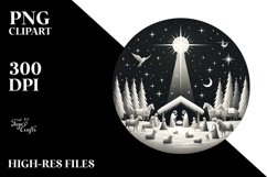 Simple Christmas Nativity Scene PNG Product Image 2