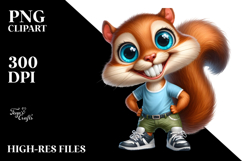 Goofy Squirrel Confused Expression PNG Product Image 2