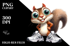 Goofy Squirrel Confused Expression PNG Product Image 2