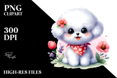 Happy Bichon Frise, Transparent PNG Product Image 2