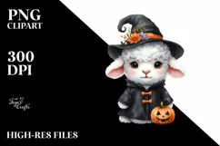 Funny Baby Macaw in Halloween Costume Clipart Product Image 1