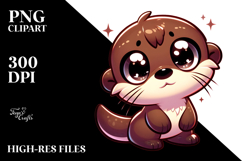 Ridiculously Cute Otter with Playful Expression PNG Product Image 2