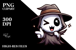 Cute Cartoon Reapper with Exaggerated Expression, PNG Product Image 2