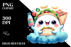 Funny Vibrant Watercolor Simple Cute | Sublimation Clipart Product Image 1