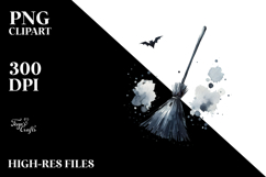 Simplistic Halloween Broomstick PNG Product Image 2