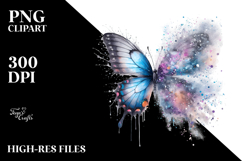 Butterfly Splashes PNG Product Image 2