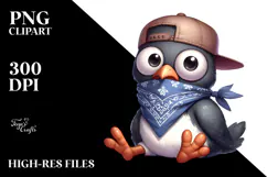 Goofy Cartoon Bird PNG Product Image 2
