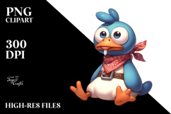 Bird with Sunglasses, Transparent PNG Product Image 2