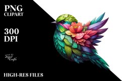 Vibrant Abstract 3D Flowers PNG Product Image 3