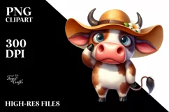 Confused Bull Standing Eyes Clipart Product Image 3