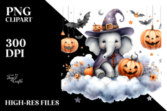 Elephant Dressed for Halloween, Transparent PNG Product Image 2