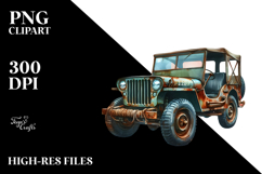 Watercolor Vintage Rusted Jeep, 20 oz Tumbler Product Image 2