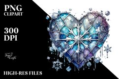 iCy Stained Heart with Metallic Insertions Product Image 2