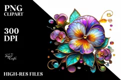 Watercolor Luxury Flower Splash Clipart Product Image 1