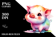 Cute Baby Pig Drawing | Clipart Product Image 2
