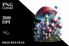 Detailed Mushroom, High-Res PNG Product Image 1