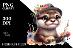 Energic Baby Otter PNG Product Image 2